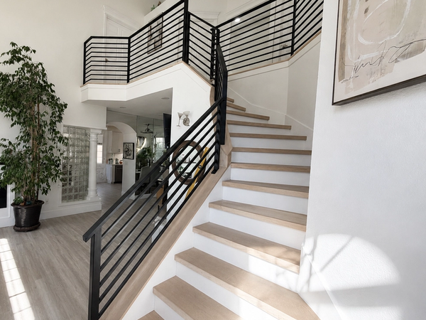 Fremont Horizontal Slat Stair Railing