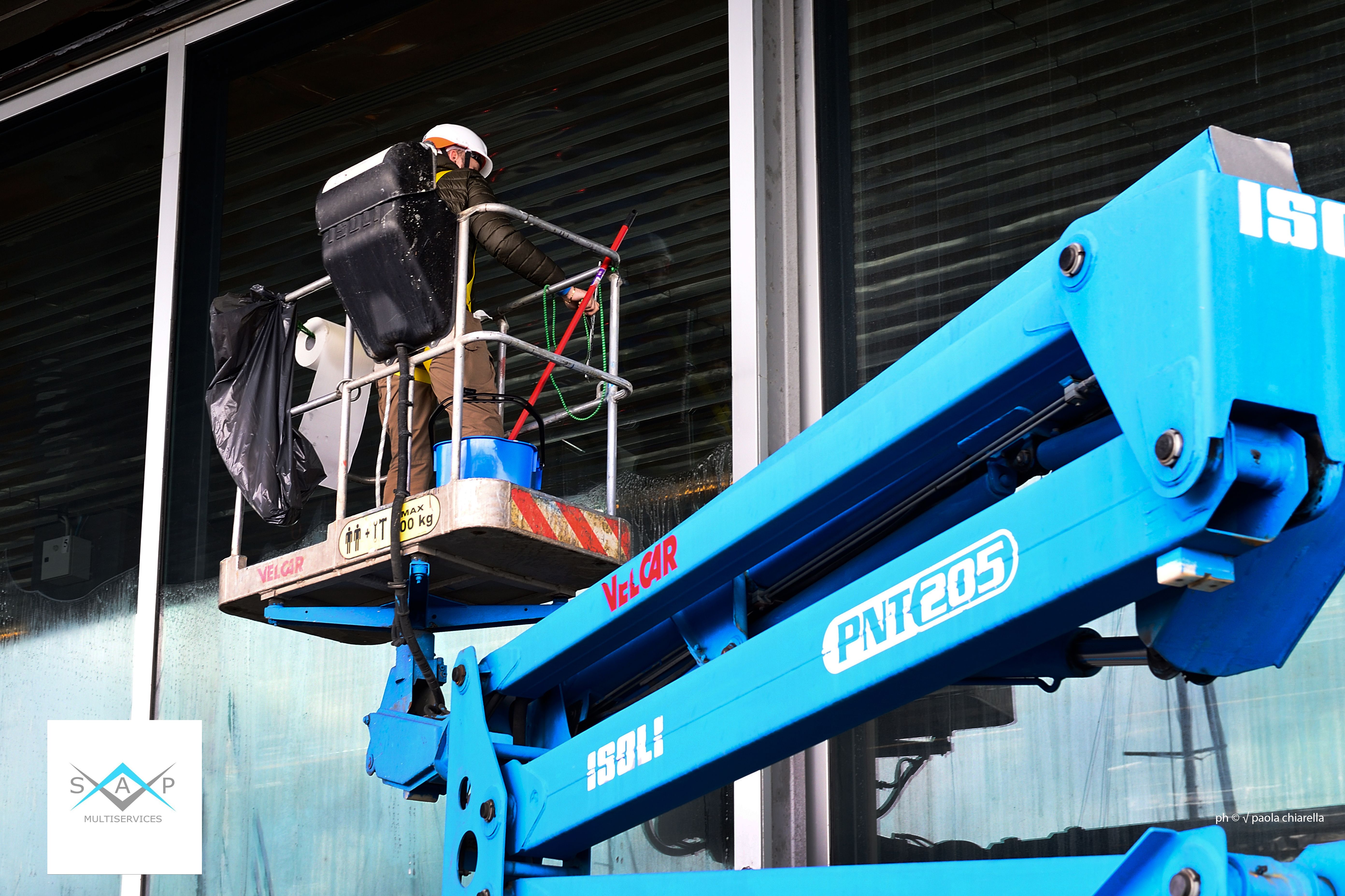 Operazione di pulizia industriale