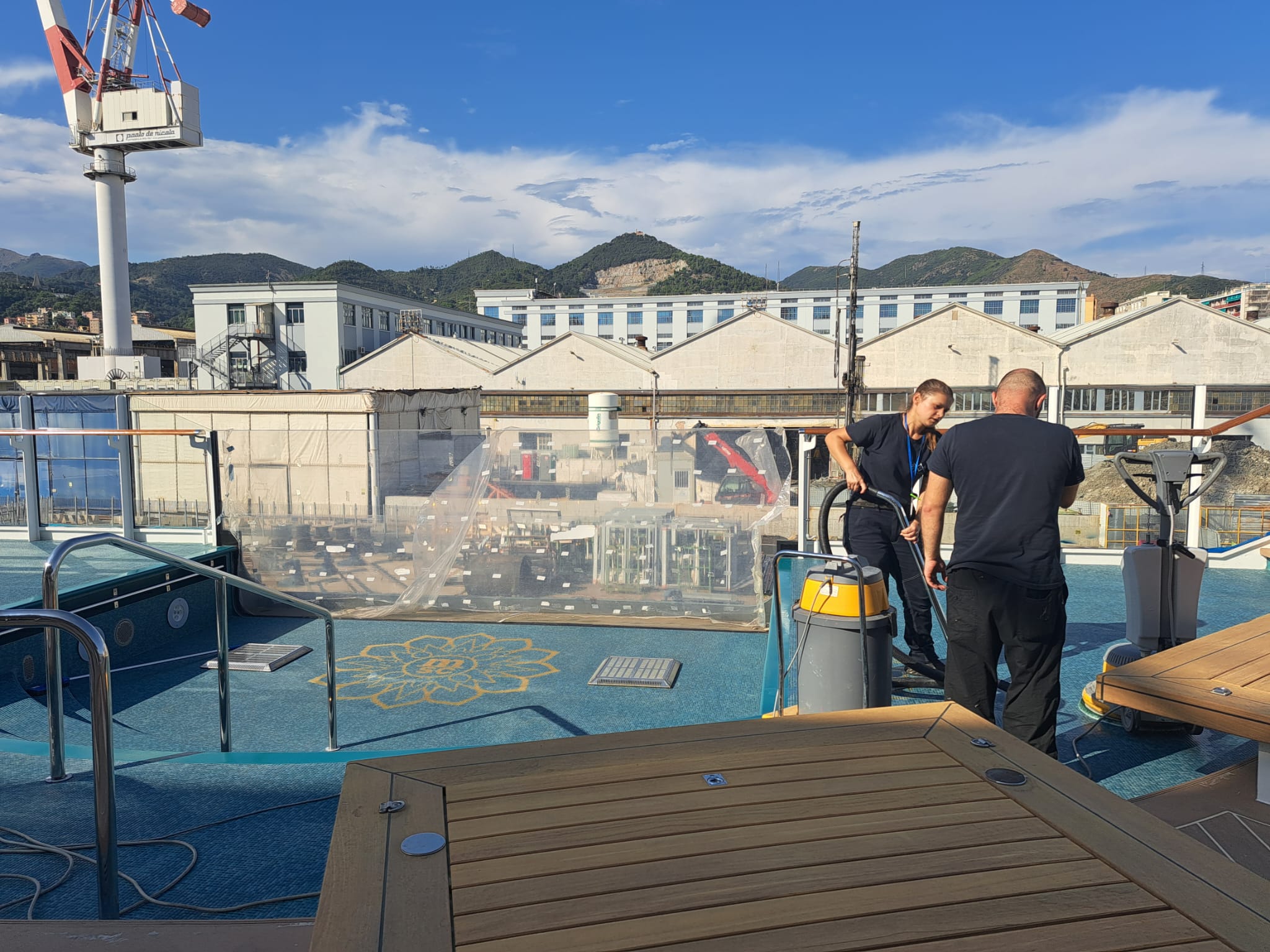 Sanificazione area piscina