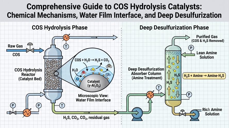 Comprehensive Guide to COS Hydrolysis Catalysts: Chemical Mechanisms, Water Film Interface, and Deep Desulfurization