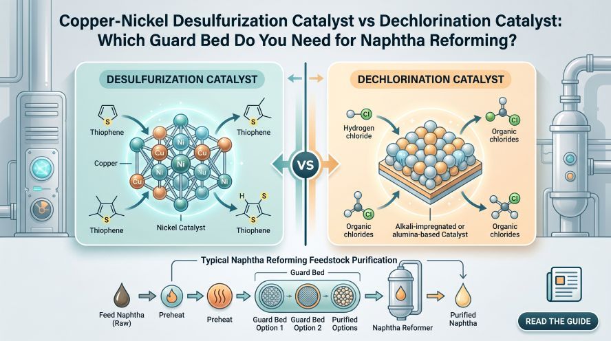 Copper-Nickel Desulfurization Catalyst vs Dechlorination Catalyst: Which Guard Bed Do You Need for Naphtha Reforming?