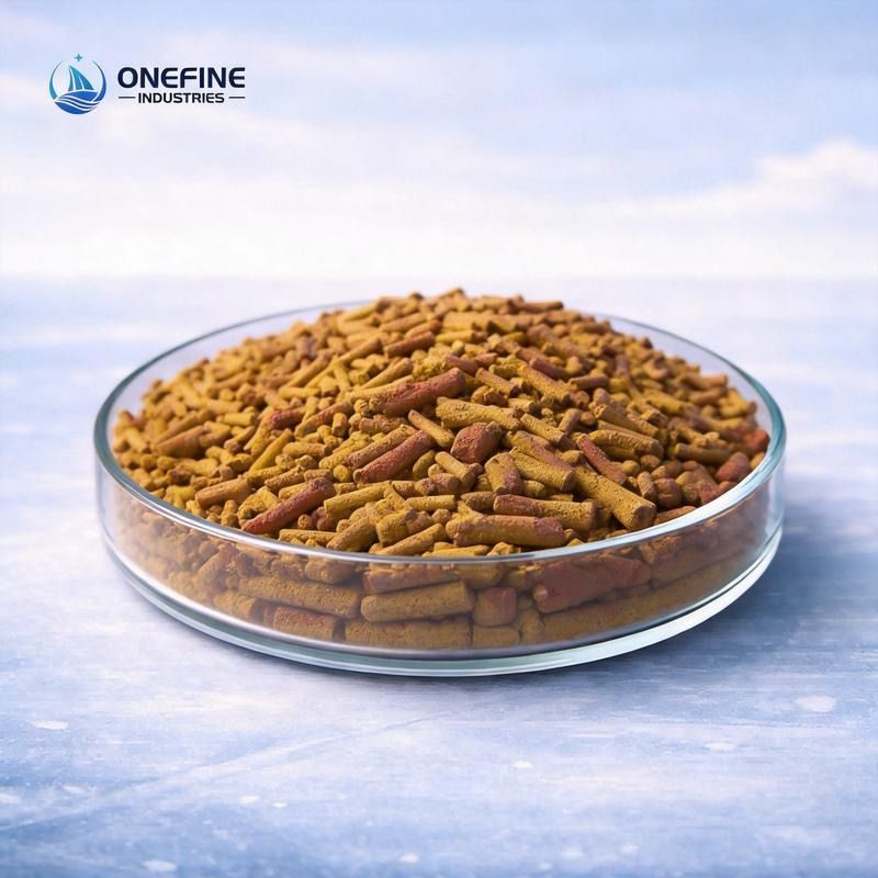 Iron oxide desulfurization catalyst