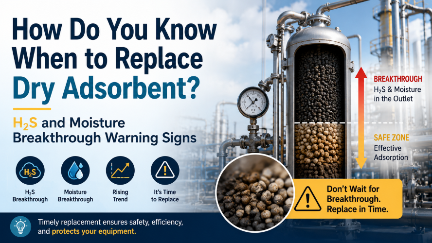 How Do You Know When to Replace Dry Adsorbent? H2S and Moisture Breakthrough Warning Signs