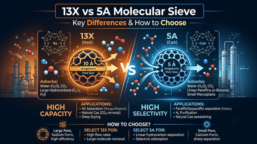 13X vs 5A Molecular Sieve: Key Differences & How to Choose