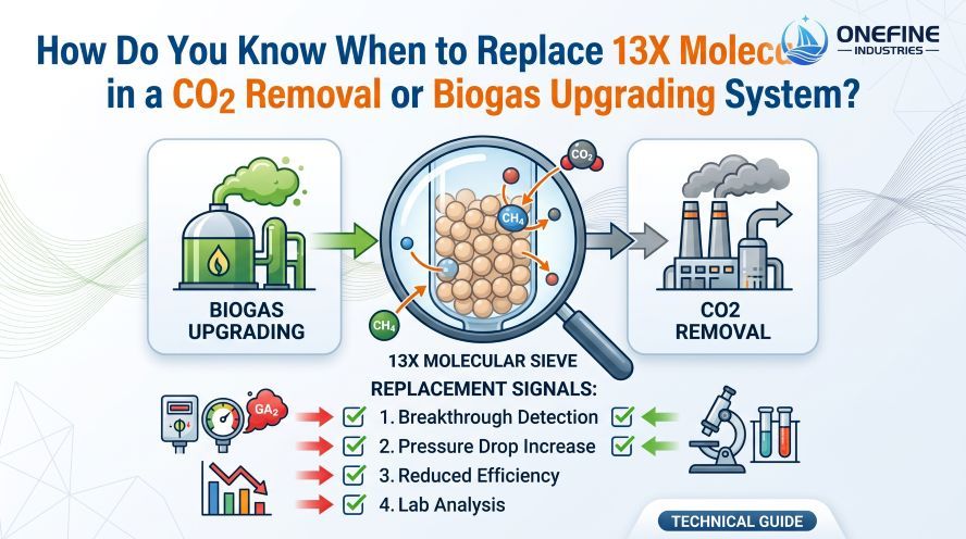 How Do You Know When to Replace 13X Molecular Sieve in a CO2 Removal or Biogas Upgrading System?