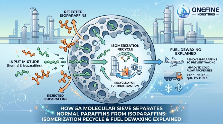 How 5A Molecular Sieve Separates Normal Paraffins from Isoparaffins: Isomerization Recycle and Fuel Dewaxing Explained