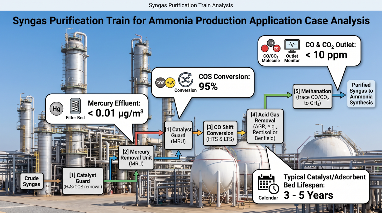 Syngas Purification Train for Ammonia Production: Application Case Analysis