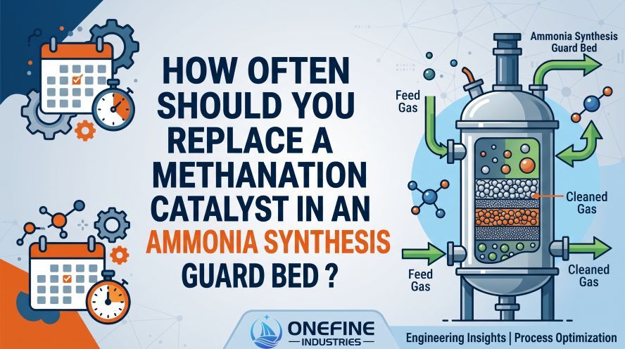 How Often Should You Replace a Methanation Catalyst in an Ammonia Synthesis Guard Bed?