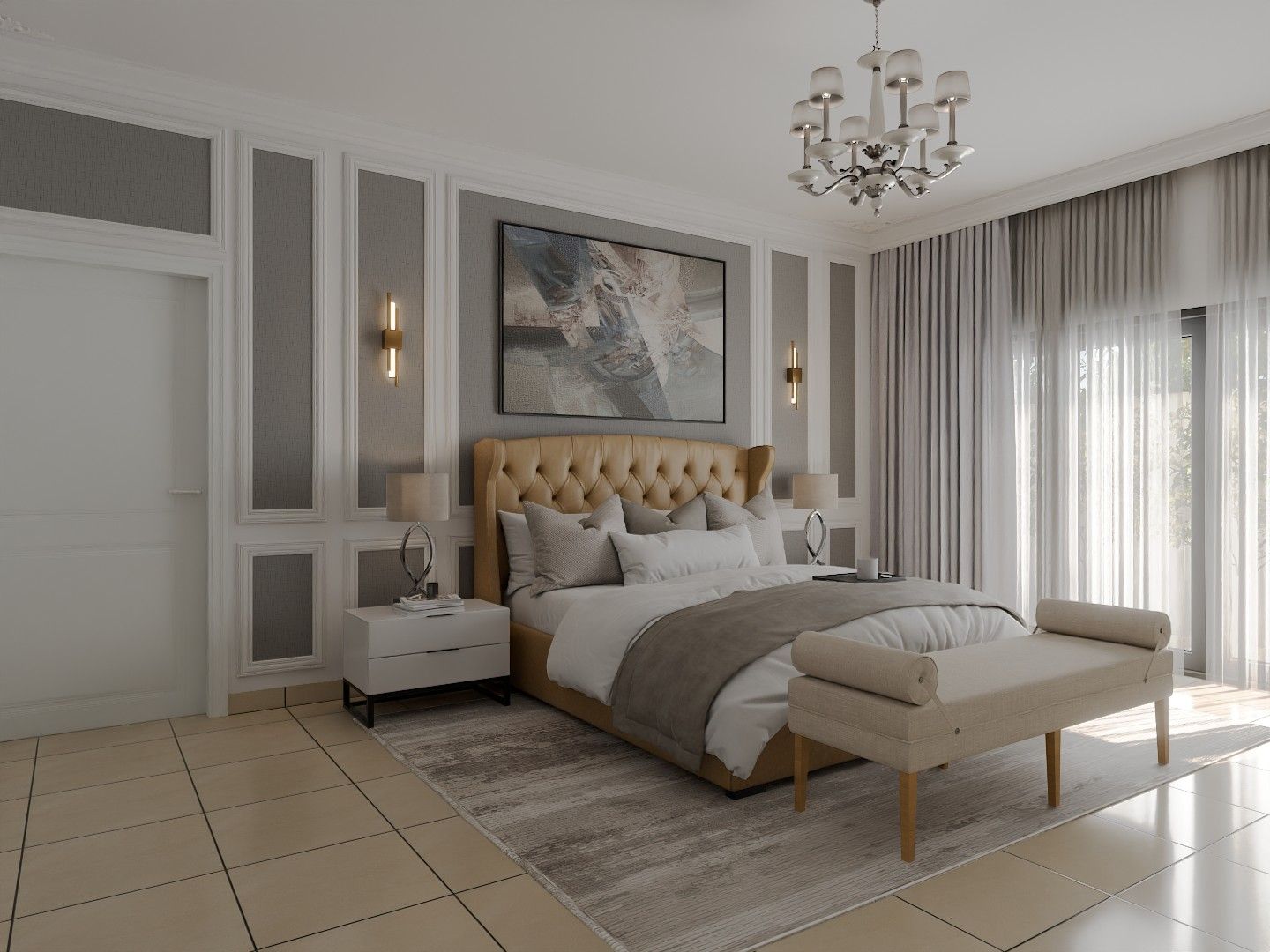 Elegant Bedroom Interiors Design 