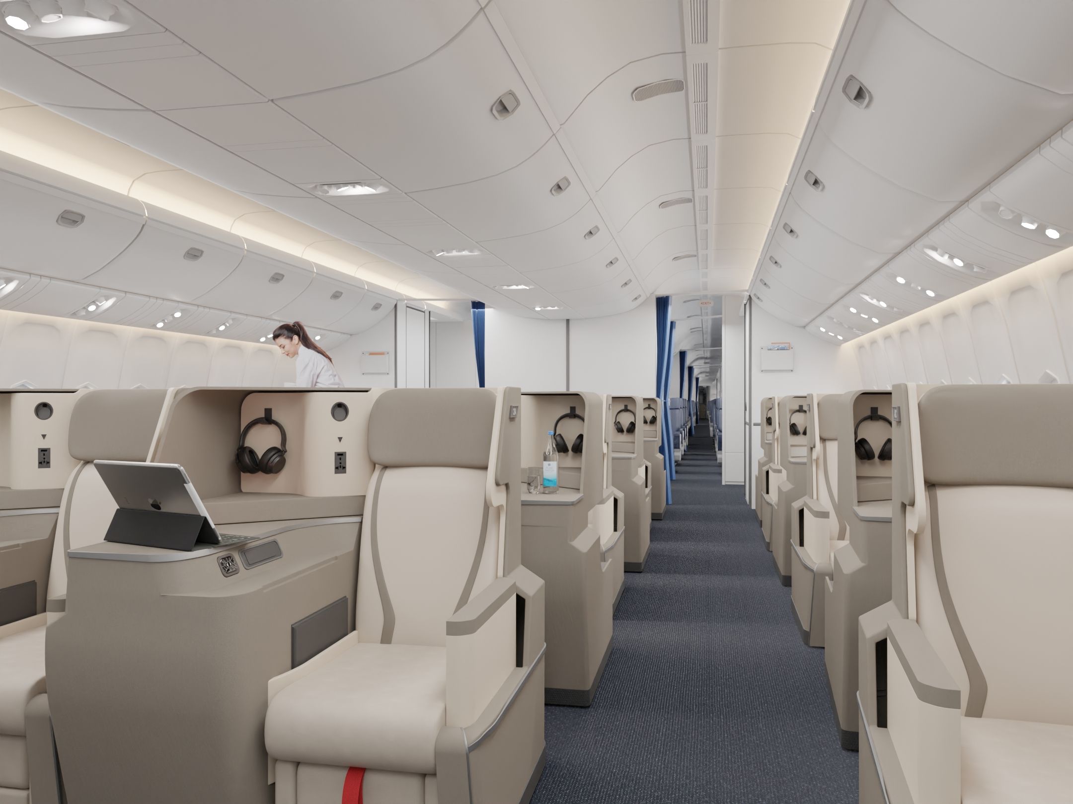Boeing 777 Interior Design 