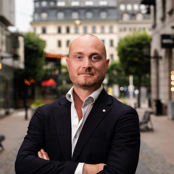 Porträtt av Leo Qwarnström