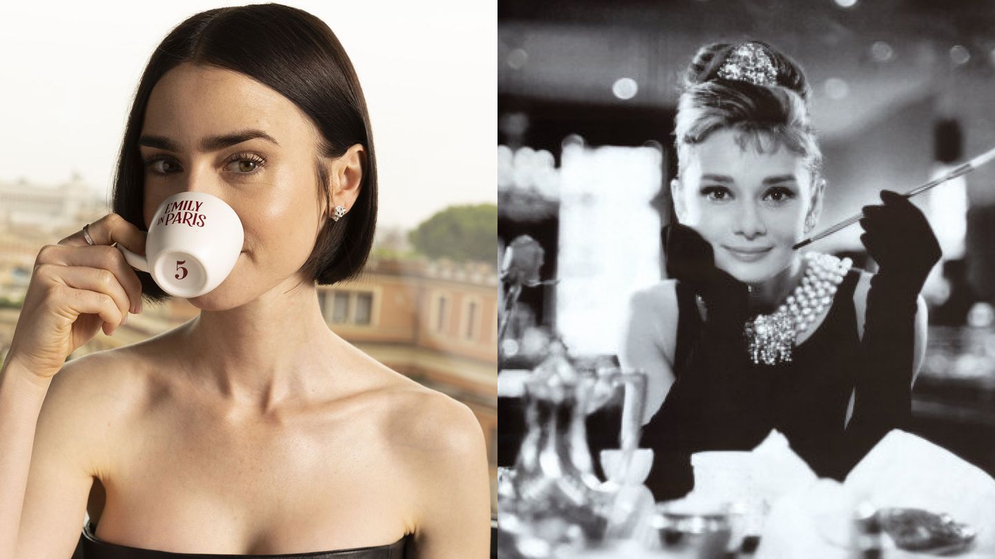 Lily Collins som Hepburn