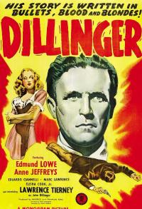 Plakat for 'Gangsterkongen John Dillinger - Stegelmann'