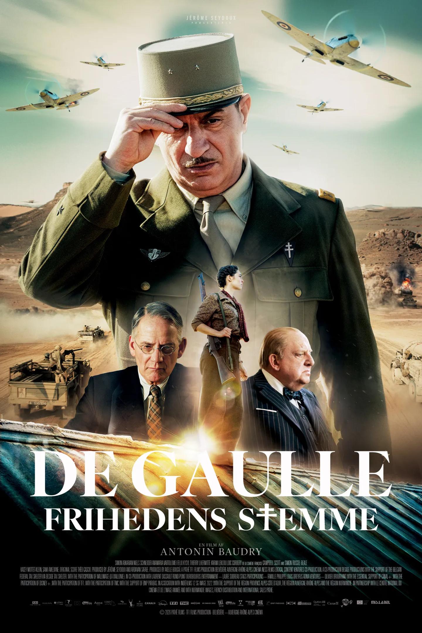 Plakat til 'De Gaulle: Frihedens stemme'