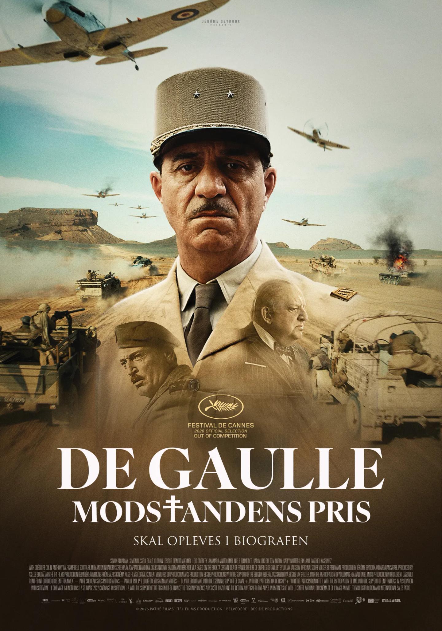 Plakat til 'De Gaulle: Modstandens Pris'