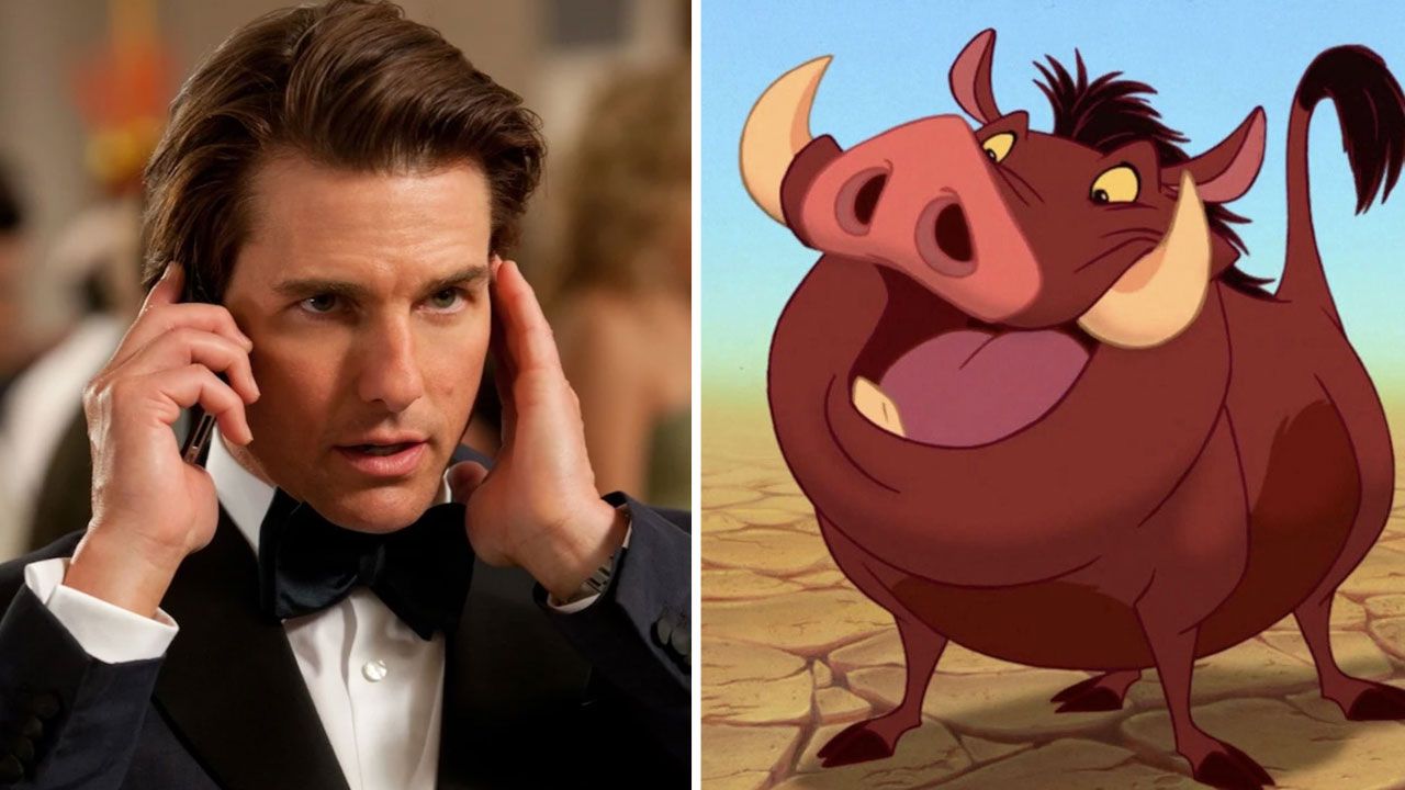 Tom Cruise Mission: Impossible - Ghost Protocol The Lion King Pumba