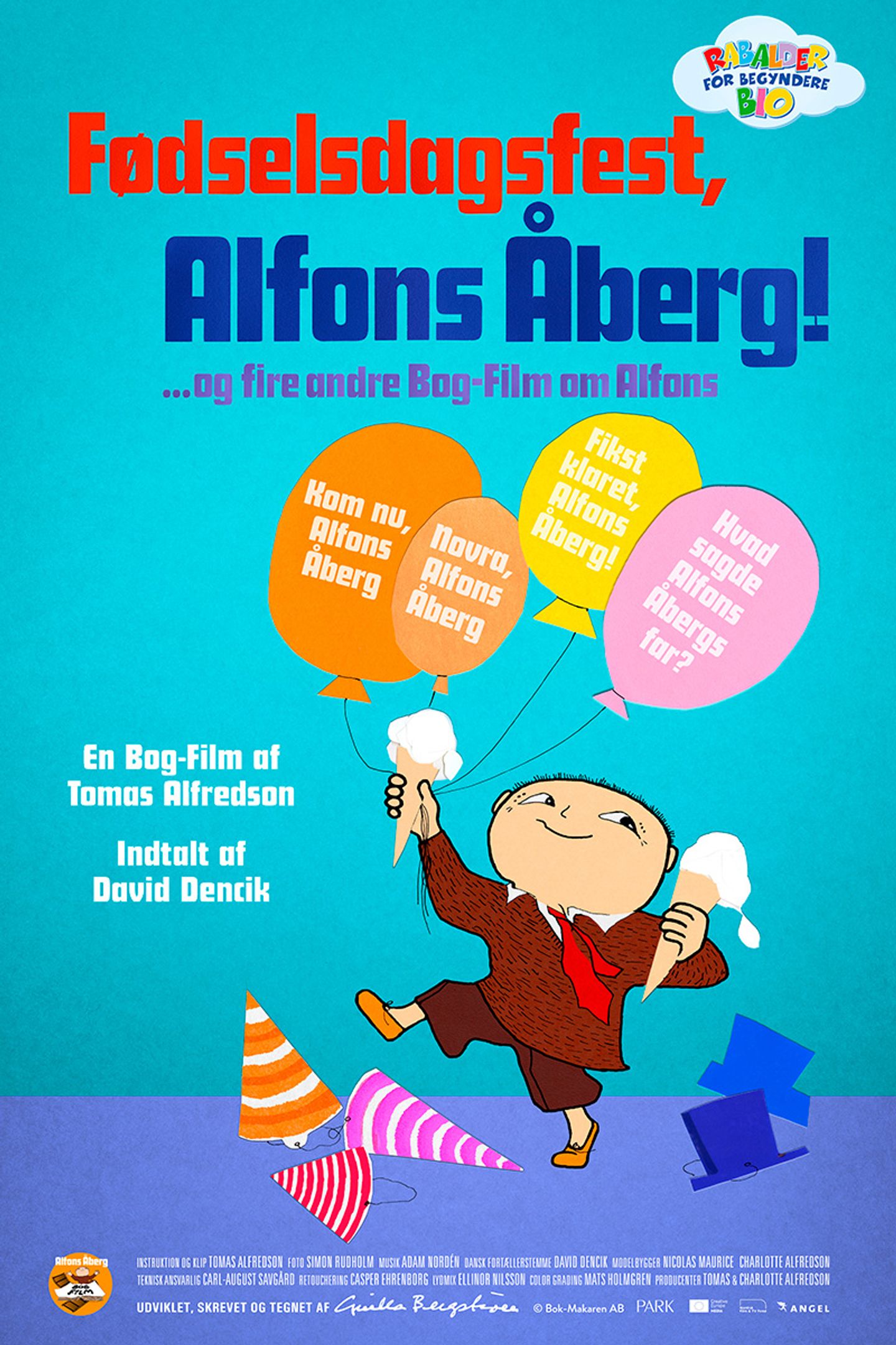 Plakat til 'Fødselsdagsfest, Alfons Åberg'