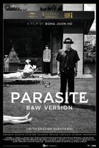Plakat for 'Parasite - sort/hvid'