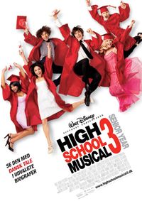 Plakat for 'High School Musical 3 - Dansk tale'