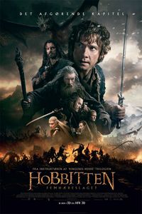 Plakat for 'Hobbitten: Femhæreslaget'
