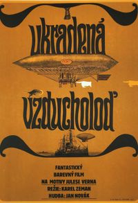 Plakat for 'Det stjålne luftskib - Zeman'
