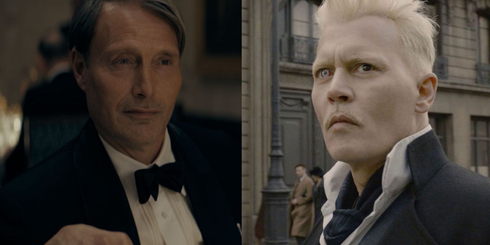 Mads Mikkelsen, Johnny Depp, Grindelwald