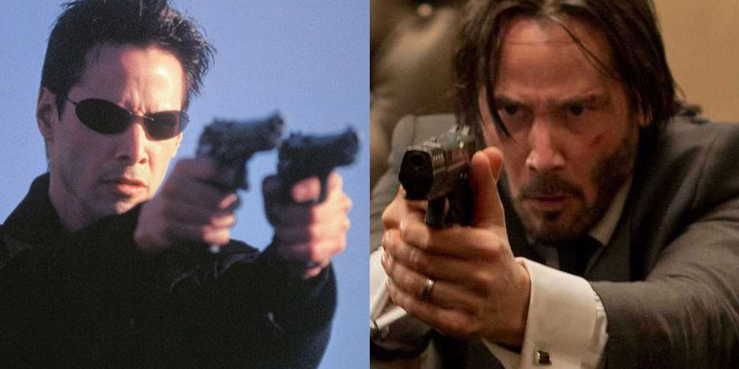The Matrix © Warner Bros / John Wick © Lionsgate
