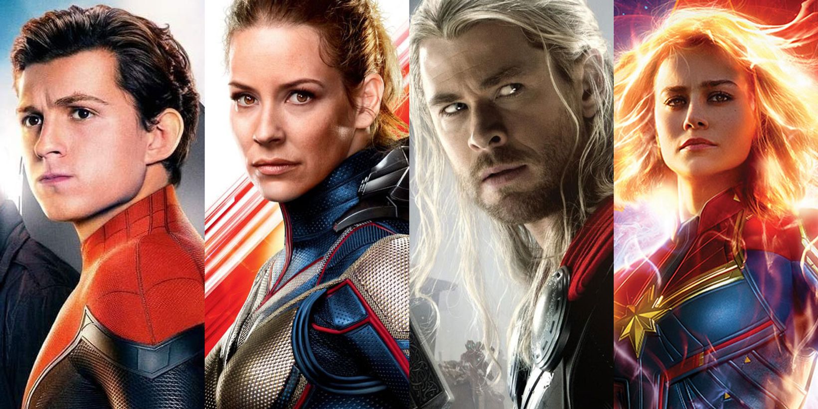 Spider-Man: Far From Home, Ant-Man and the Wasp, Avengers: Age of Ultron, Captain Marvel