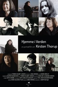 Plakat for 'Hjemme i verden - En portrætfilm om Kirsten Thorup'