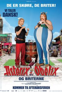 Plakat for 'Asterix & Obelix og briterne'
