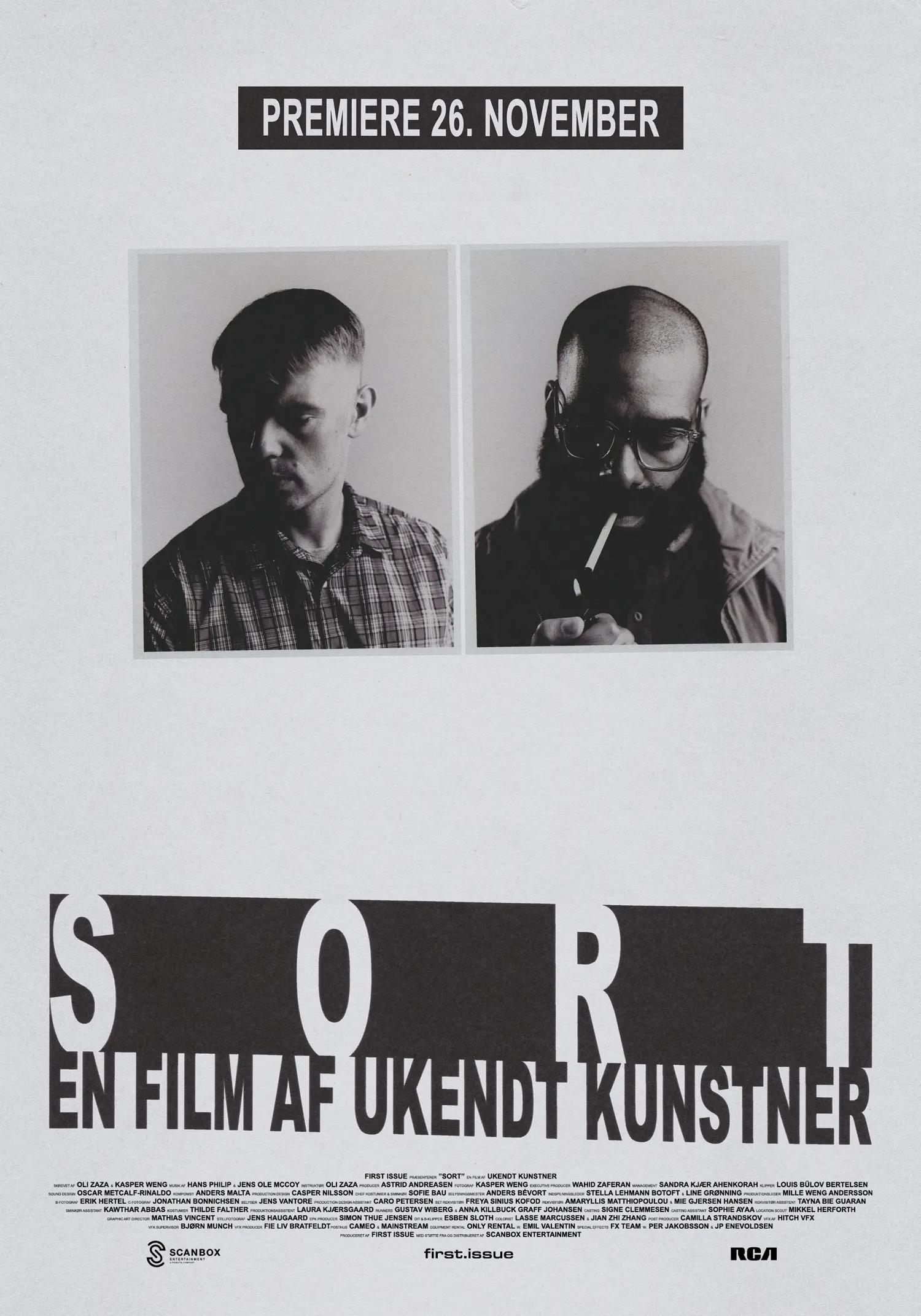 Plakat til 'Sort - en film af Ukendt Kunstner'