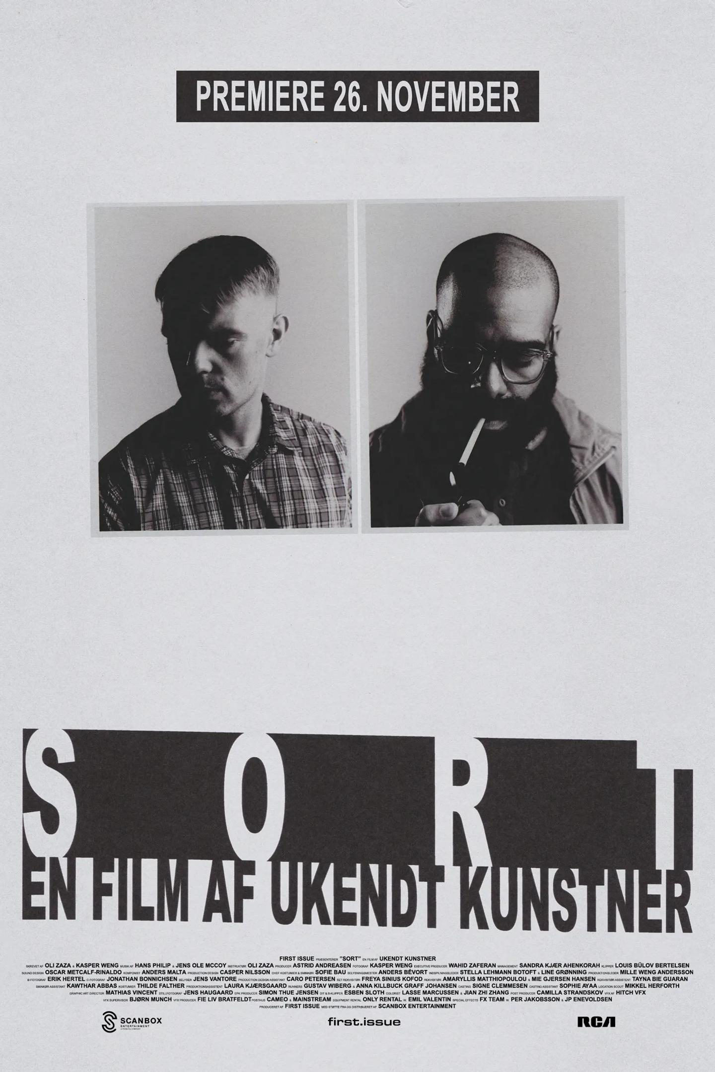 Plakat til 'Sort - en film af Ukendt Kunstner'