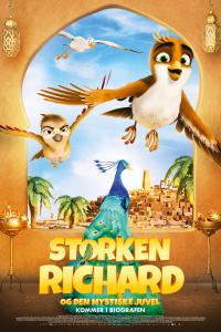 Plakat for 'Storken Richard og den mystiske juvel'