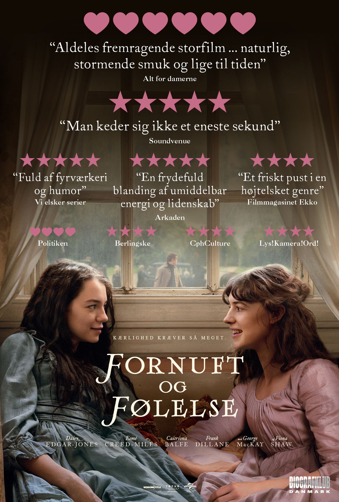Plakat til 'Fornuft og følelse'
