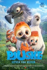 Plakat for 'Pjuske flyver fra reden'