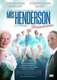 Plakat for 'Mrs. Henderson Præsenterer'
