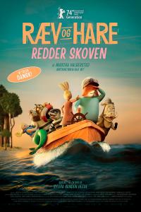 Plakat for 'Ræv og Hare redder skoven'