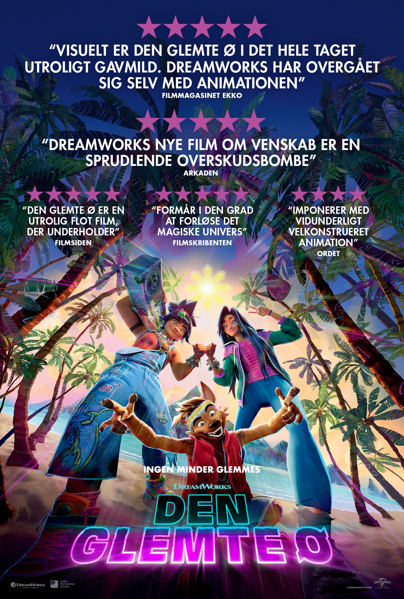 Plakat til 'Den glemte ø'