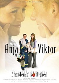 Plakat for 'Anja og Viktor - Brændende kærlighed'