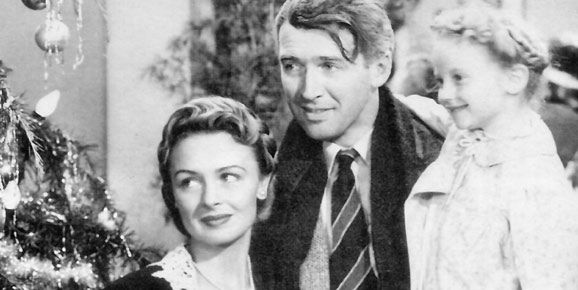 James Stewart i 'It's a Wonderful Life', der på dansk hedder 'Det er herligt at leve'