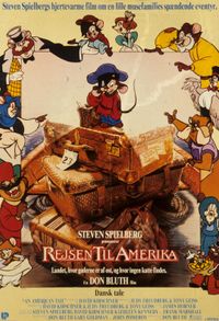 Plakat for 'Rejsen til Amerika (1986)'