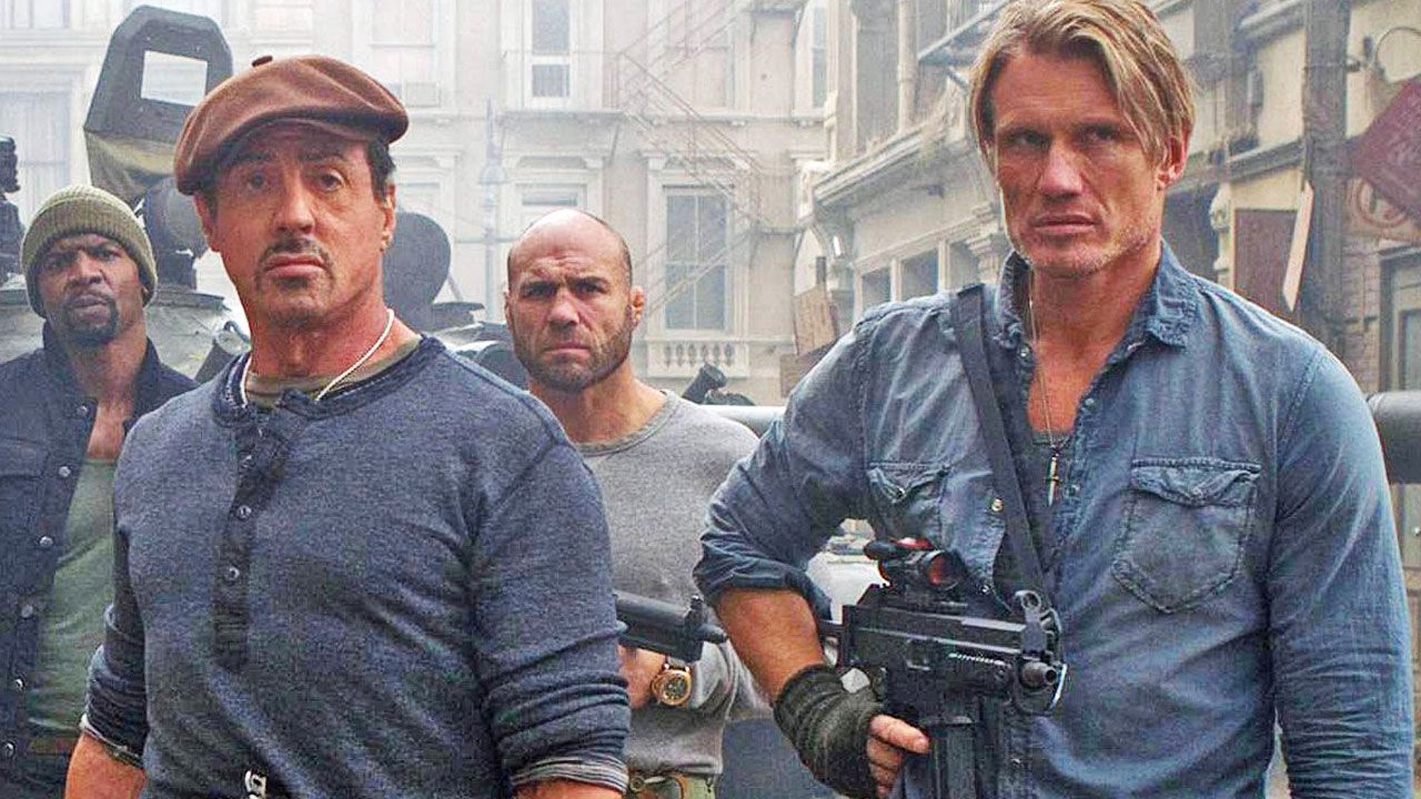 The Expendables Sylvester Stallone Dolph Lundgren