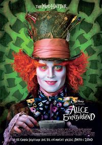 Plakat for 'Alice i Eventyrland - dansk tale'
