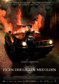 Plakat for 'Pigen der legede med ilden'