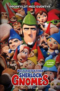 Plakat for 'Mesterdetektiven Sherlock Gnomes'