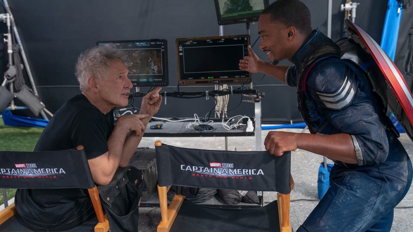 Harrison Ford & Anthony Mackie i 'Captain America: Brave New World'