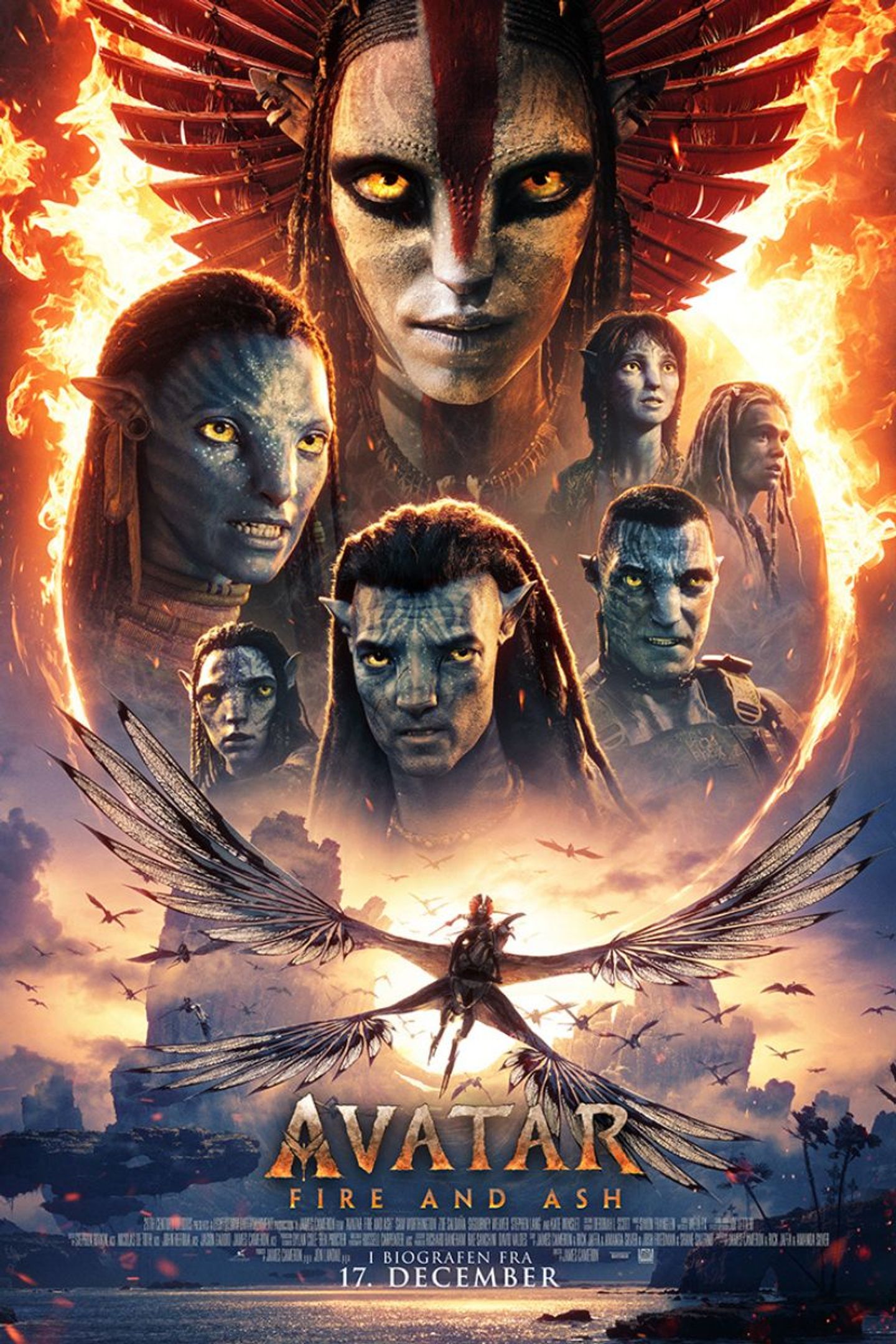 Plakat til 'Avatar 3 - Fire and Ash'