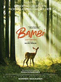 Plakat for 'Bambi: Livet i skoven'