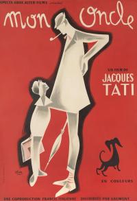 Plakat for 'Dobbeltvisning: Jacques Tati + Min onkel B'
