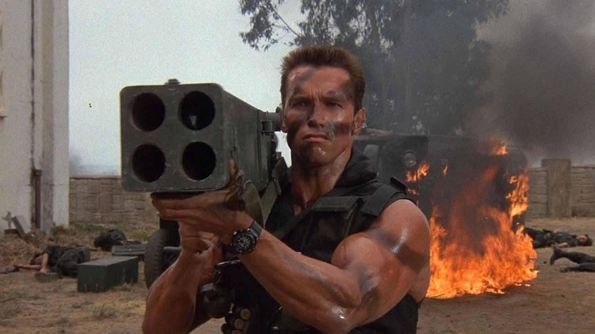 Arnold Schwarzenegger i 'Commando'